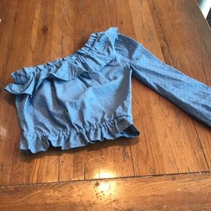 Tularosa Tops - Tularosa Polka Dot One Shoulder Top! Tularosa Tops - Tularosa Polka Dot One Shoulder Top!